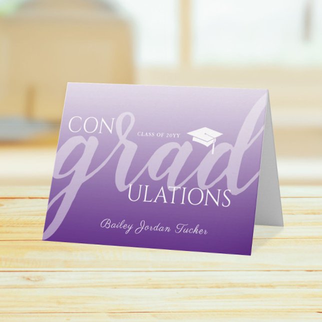 Carte Félicitations pour la remise des diplômes Moderne  (Créateur téléchargé)