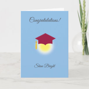 Carte Félicitations pour la remise des diplômes sur fond