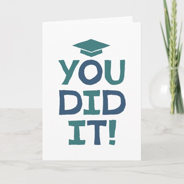 Carte Félicitations pour la remise des diplômes vous ave (Devant)