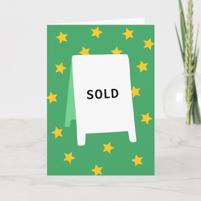 Carte Félicitations pour la vente  (Devant)