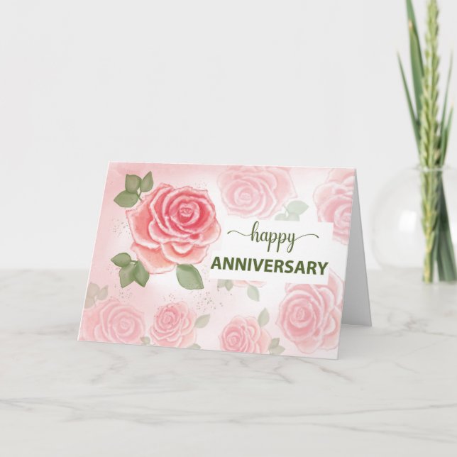 Carte Félicitations pour l'anniversaire du mariage Aquar (Devant)