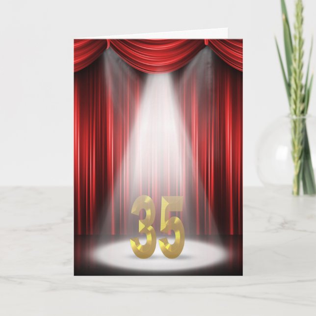 Carte Félicitations pour le 35e anniversaire (Devant)