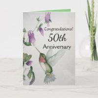 Félicitations pour le 50e anniversaire Hummingbird