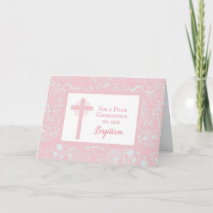 Carte Félicitations pour le baptême de votre petite-nièc