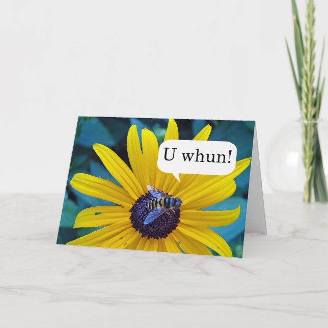 Carte Félicitations pour le concours d'orthographe gagna (Devant)