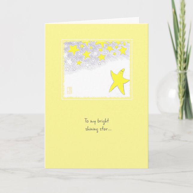 Carte Félicitations pour le diplôme de Twinkle Stars (Devant)