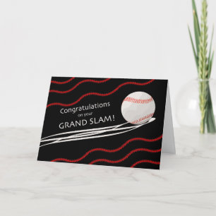 Carte Félicitations pour le Grand Chelem, Baseball