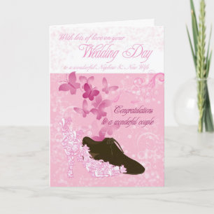 Carte Félicitations pour le jour du mariage du neveu et