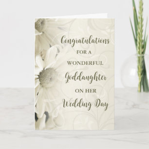 Carte Félicitations pour le jour du mariage Godgirl