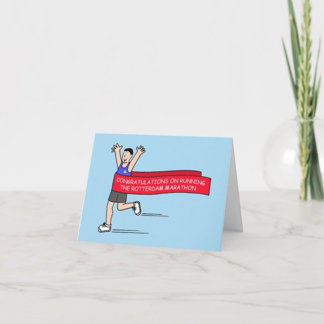 Carte Félicitations pour le Marathon de Rotterdam (Devant)