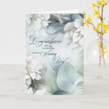 Félicitations pour le mariage du fils et de la nou