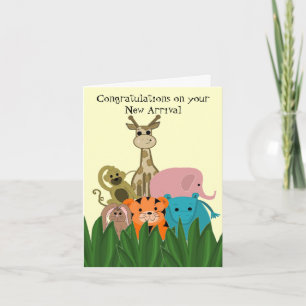 Carte Félicitations pour le nouveau bébé de l'animal de