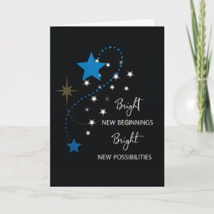 Carte Félicitations pour le nouveau job Blue Star sur Bl