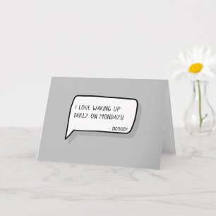 Carte "Félicitations pour le nouveau travail"   Sarcasti