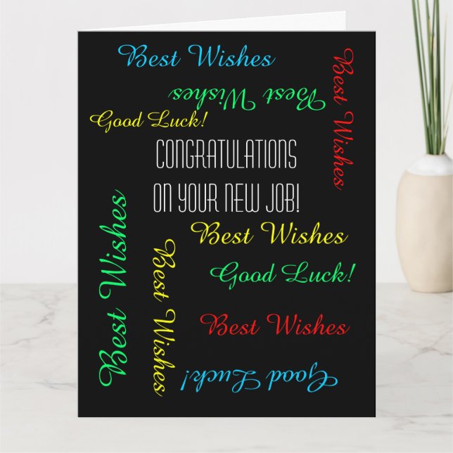 Carte Félicitations pour le nouvel emploi de tous, JUMBO (Devant)