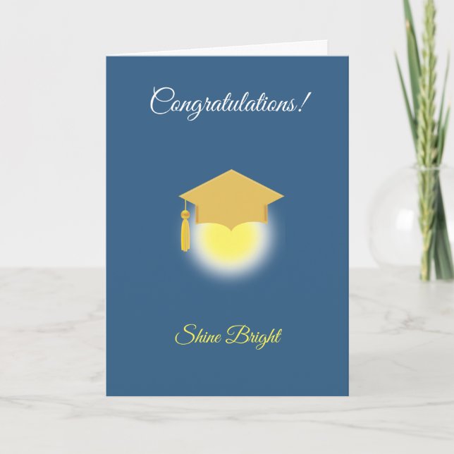 Carte Félicitations pour le prix de remise de diplôme bl (Devant)