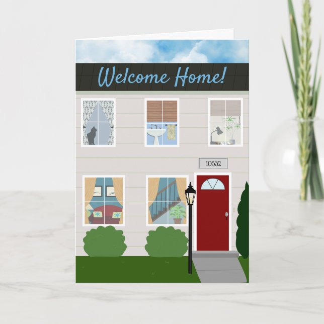 Carte Félicitations pour le réchauffement de la nouvelle (Devant)