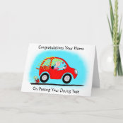 Carte Felicitations Pour Votre Permis De Conduire Zazzle Fr