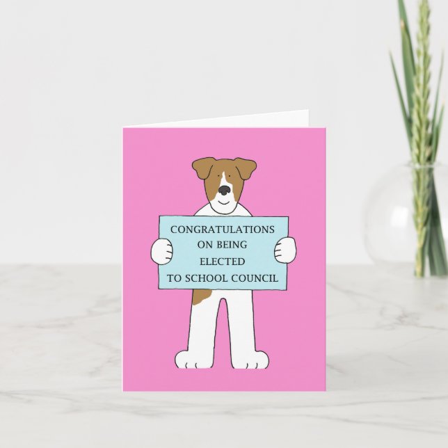 Carte Félicitations pour l'élection au conseil scolaire (Devant)