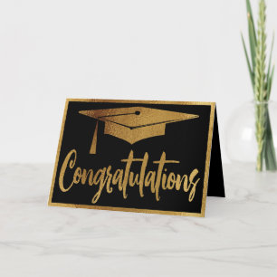 Carte Félicitations pour l'élégance de la graduation Fau