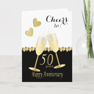 Carte Félicitations pour nos 50 ans d'anniversaire de ma