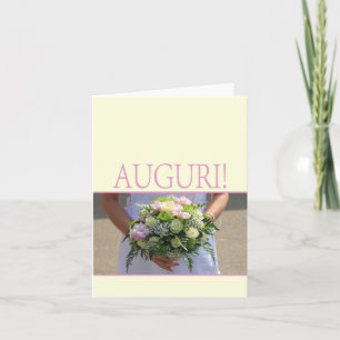 Carte Félicitations pour un mariage italien