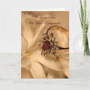 Carte Félicitations pour vos fiançailles