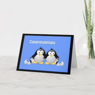 Carte Félicitations pour vos voeux jumeaux