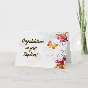 Cartes De Vœux Bapteme Felicitations Bapteme Zazzle Fr