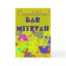 Félicitations pour votre Bar Mitzvah