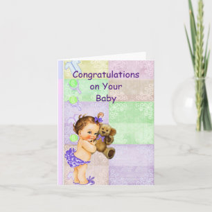 Carte Félicitations pour votre bébé