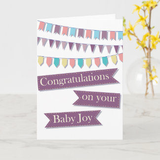 Carte Félicitations pour votre bébé
