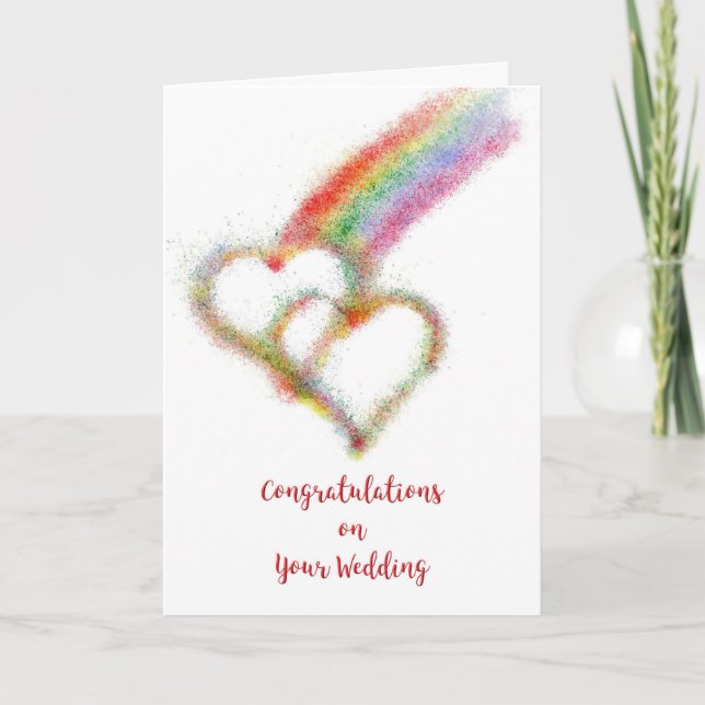 Carte Félicitations pour votre mariage homosexuel  (Devant)