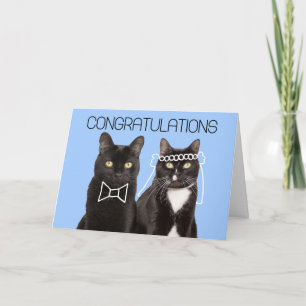 Carte Félicitations pour votre mariage joli couple de ch
