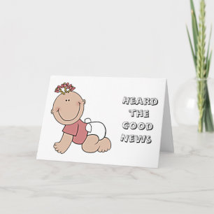 CARTE FÉLICITATIONS POUR VOTRE "NOUVEAU BÉBÉ"