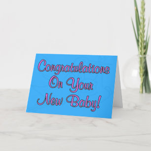 Carte Félicitations pour votre nouveau bébé Mailman Nouv