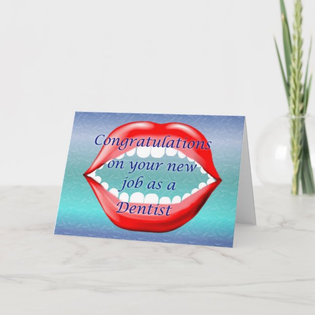 Carte Félicitations pour votre nouveau travail en tant q (Devant)