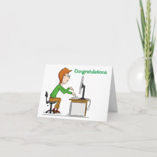 CARTE FÉLICITATIONS POUR VOTRE ***NOUVEL EMPLOI***