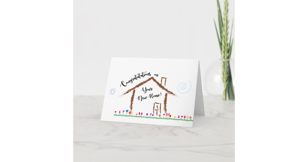 Carte Félicitations pour votre nouvelle maison | Zazzle.fr