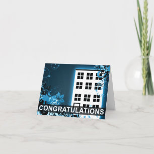 Carte félicitations pour votre nouvelle maison : condo h