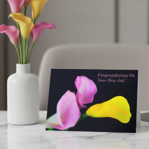 Carte Félicitations pour votre nouvelle promotion Calla