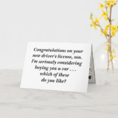 Carte Félicitations pour votre permis de conduire ! (Yellow Flower)