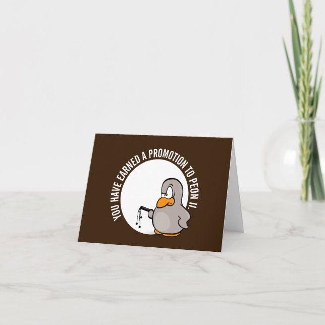 Carte Félicitations pour votre promotion bien méritée (Devant)