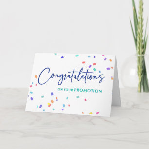 Carte Félicitations pour votre promotion Confettis d'ent