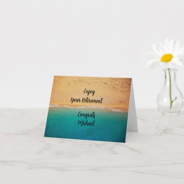Carte Félicitations pour votre retraite heureuse (Petite plante)