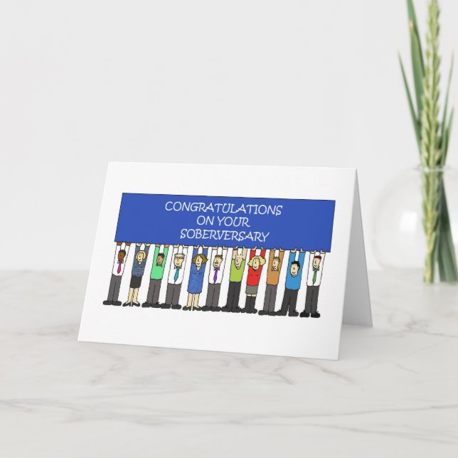 Carte Félicitations pour votre soberversaire (Devant)