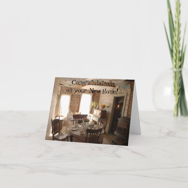 Carte Félicitations pour vous Nouveau Accueil (Devant)