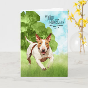 Carte Félicitations reBARKable Bull Terrier Chien