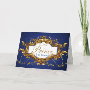 Carte Félicitations Royal Prince Baby shower Card