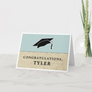 Carte Félicitations simples et rustiques pour le diplômé